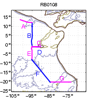 Thumbnail map showing labelled sections for which data are available
