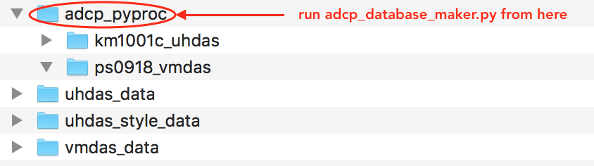 launch adcp_database_maker for uhdas