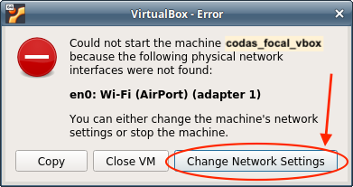 pop-up window: adapter not found