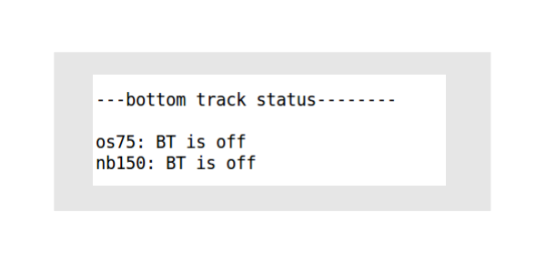 UHDAS daily email: "bottom track"