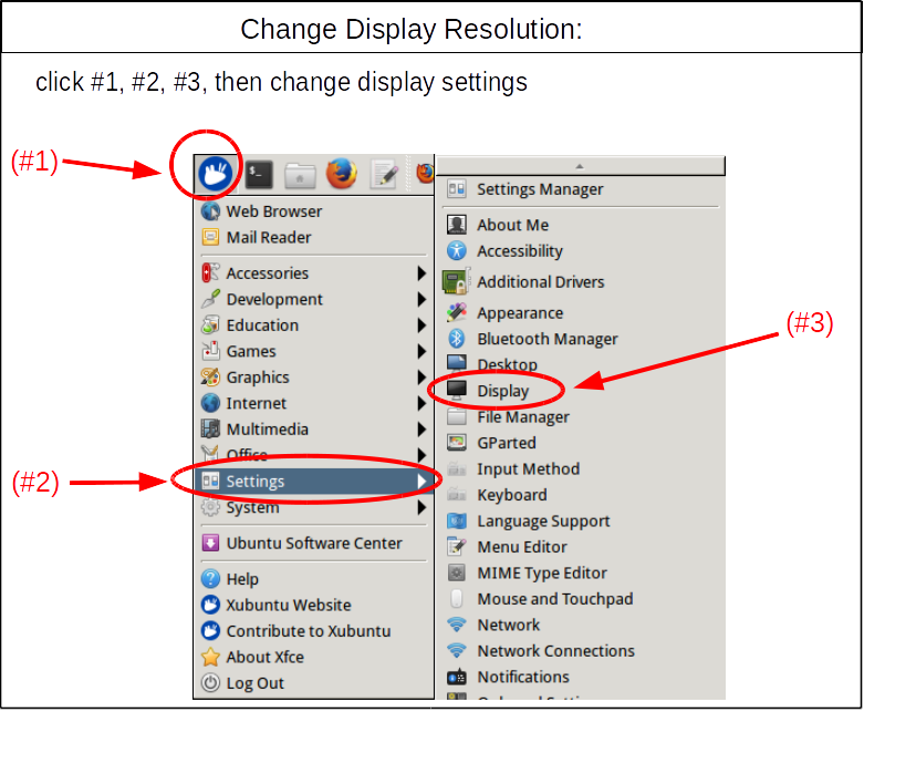 Change screen resolution