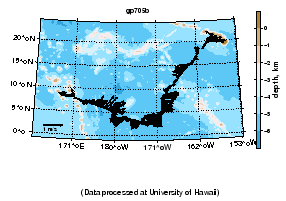Thumbnail map showing labelled sections for which data are available